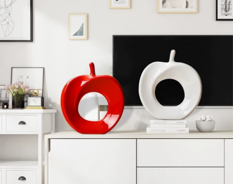 现代家居装饰品创意小摆件客厅玄关红酒柜简约...