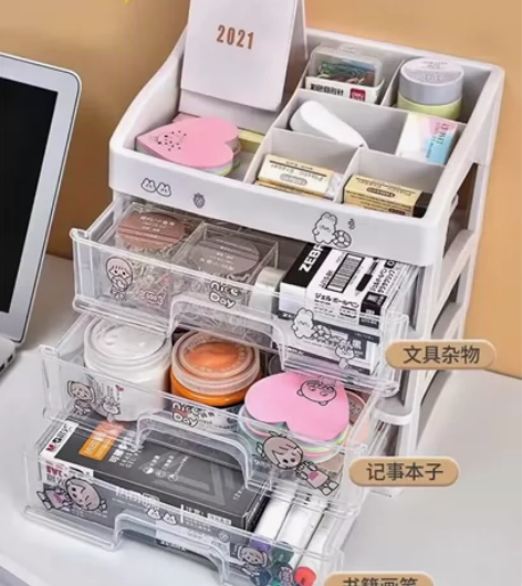 店铺倒闭，清一批桌面化妆品收纳盒四层13....