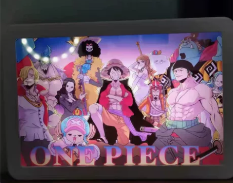 来图定制多功能镜面灯光画化妆镜小夜灯氛围灯...