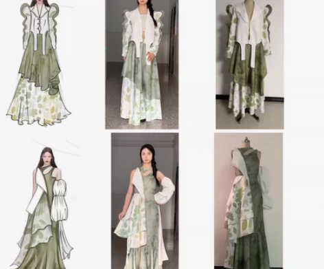 服装效果图成衣制作,服装bi设全包定制 感...