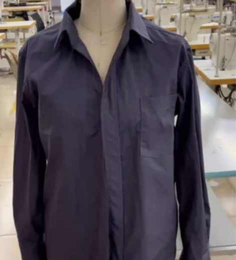 男衬衫 袖克夫 宝箭头 领子 门襟 服装工...