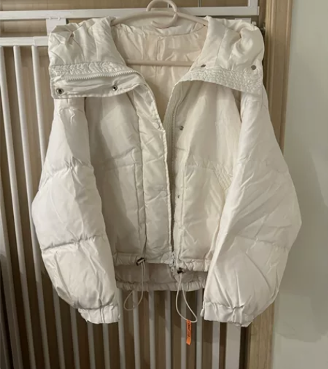 FRAY I.D秋冬鸭绒短款连帽面包泡芙羽...