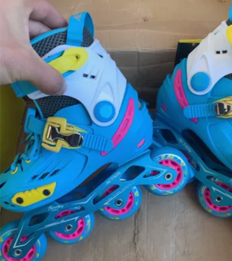 【全新正品】动感精灵2轮滑鞋溜冰鞋直排轮旱...