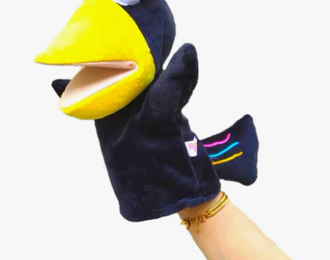 动物手偶玩具娃娃嘴巴能动亲子游戏讲故事手指...