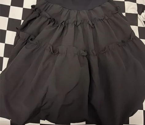 高级感短裙夏季吊带锁骨满分性感纯欲抹胸小黑...