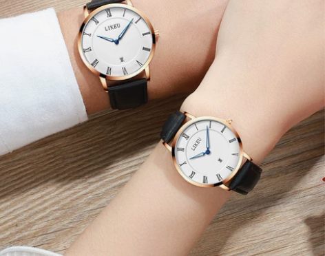 夜光韩版简约手表女学生复古皮带女表石英男女...