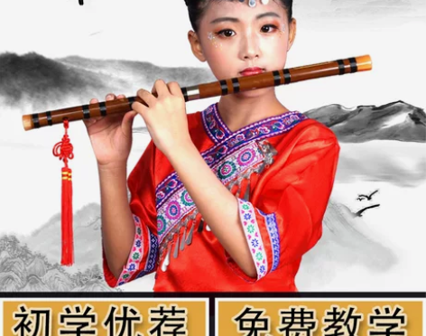 正音堂笛子专业入门初学儿童苦竹乐器竹笛g调...