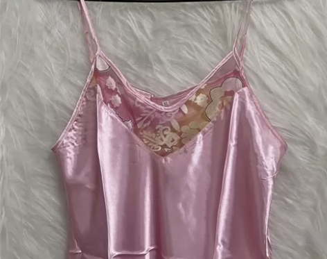 全新睡裙女冰丝吊带睡衣性感诱惑家居服小众可...