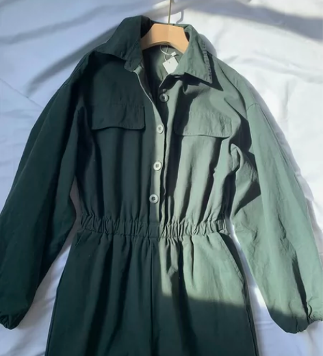 连体裤女法式高级感bf时尚工装阔腿裤 全新...