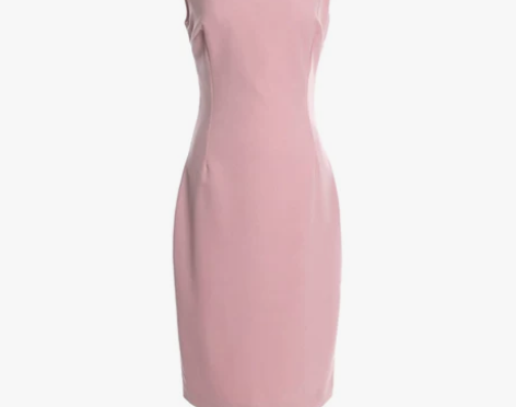 职业气质连衣裙女一字肩通勤显瘦春夏季无袖西...