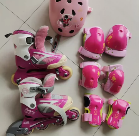 二手瑞士迈古micro旱冰鞋女童全套。 清...