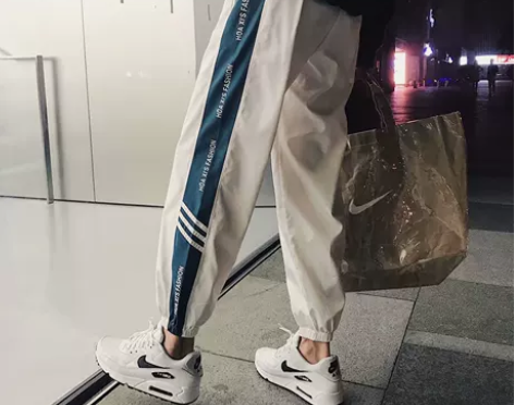 春秋冬季运动裤学生宽松韩版ulzzang百...