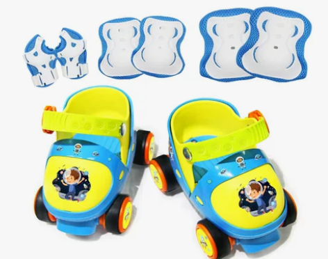 宝宝溜冰鞋2-3岁初学者可调4小童轮滑鞋套...