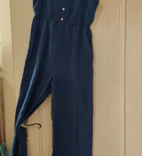 全新带吊牌,牛仔蓝连衣裤,背带裤,吊带连体...