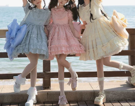 【苏御原创设计】小雪糕纯色Lolita裙夏...