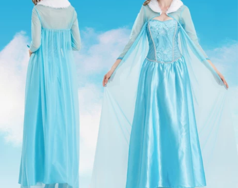 万圣节cos冰雪艾莎安娜公主礼服裙汉斯王子...