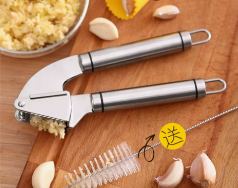 澳澜厨馨 304不锈钢压蒜器 蒜泥器家用捣...