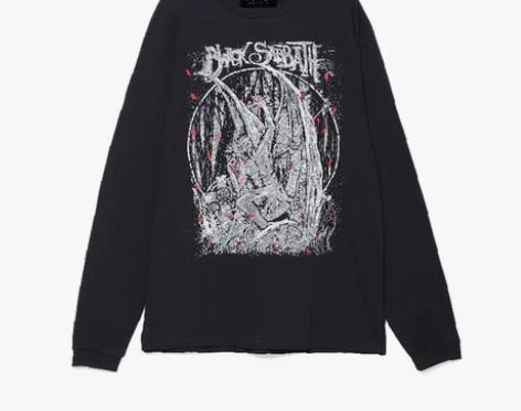匪帮GOFB高街暗黑风印花长袖T恤嘻哈宽松...