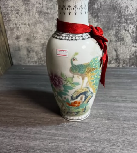 70，80年代，景德镇艺术瓷厂，富贵孔雀花...