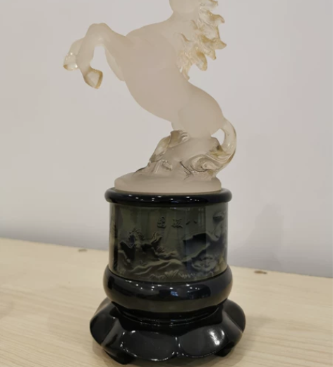马到成功水晶马工艺品十二生肖马摆件办公室家...