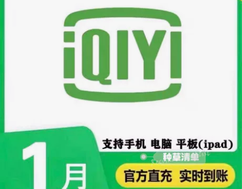 爱艺奇黄金VIP 会员月卡 爱奇艺黄金会员...