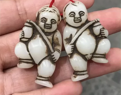 仿古白玉古代玉雕挂件古玩复古汉代玉器明清玉...