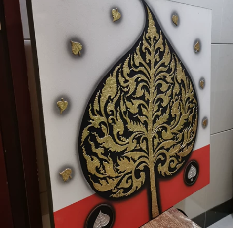 泰国金漆立体工艺画，十多年仍金光闪闪，当年...