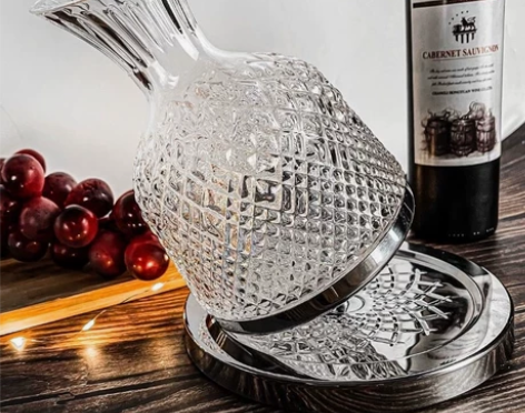 全新包邮不倒翁陀螺旋转快速醒酒器奢华高档红...