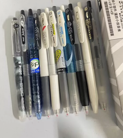10支笔26元百乐P500 果汁笔 矿泉水...