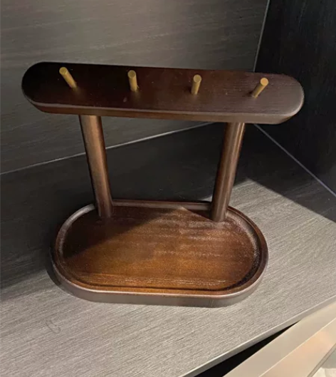 木町北欧进门玄关木质钥匙收纳盒客厅桌面置物...