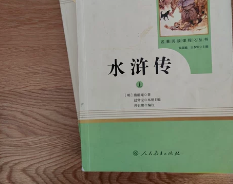 正版二手  水浒传 人教版九年级上册 教育...