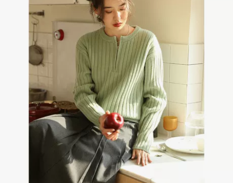 GUOE《挪威的森林》美丽奴全羊毛 法式休...