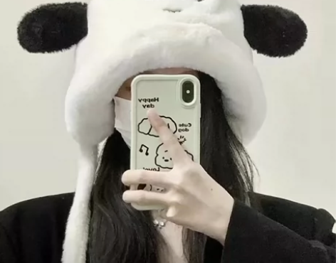 [冬日必备] 可爱俏皮小狗狗毛绒帽子女生冬...