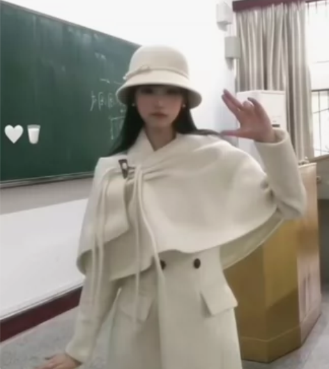 赫本风毛呢蓬帽秋冬法式复古小香风优雅气质名...