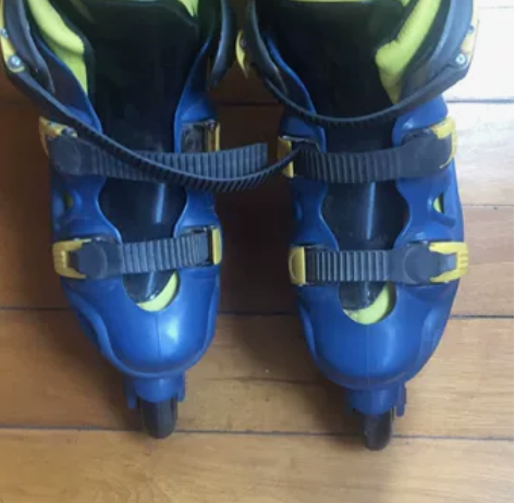 旱冰鞋轮滑鞋 单排轮滑鞋，新旧如图，38码...