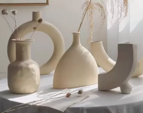 【花店倒闭】全新包邮ins风陶瓷花瓶摆件客...