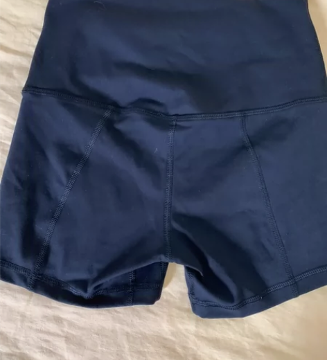 四分裤圆点水洗牛仔-zimo-高端健身瑜伽...