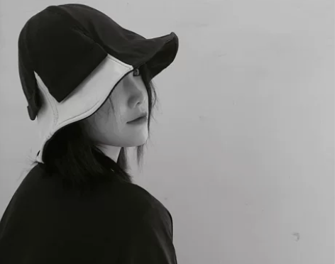 浮木兮/山本风小众双拼设计感渔夫帽遮脸防晒...