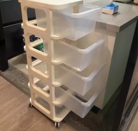 【厂家直销】夹缝 小推车 厨房 落地 置物...