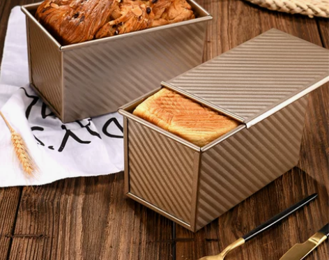 【双11狂欢价】金色波纹不沾吐司面包烘焙模...