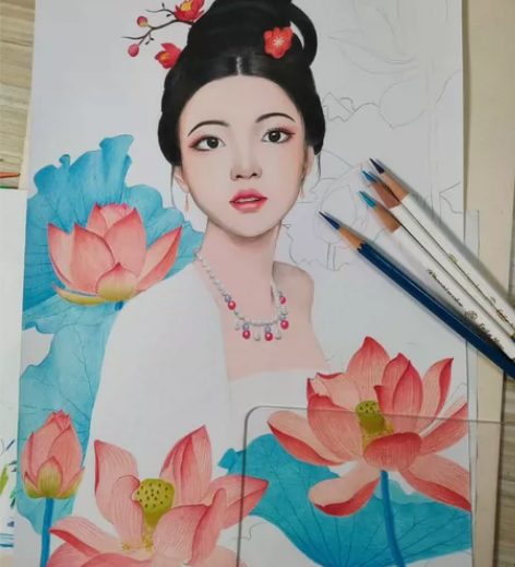 手绘彩铅装饰画，订制绘画，有意询价 感兴趣...