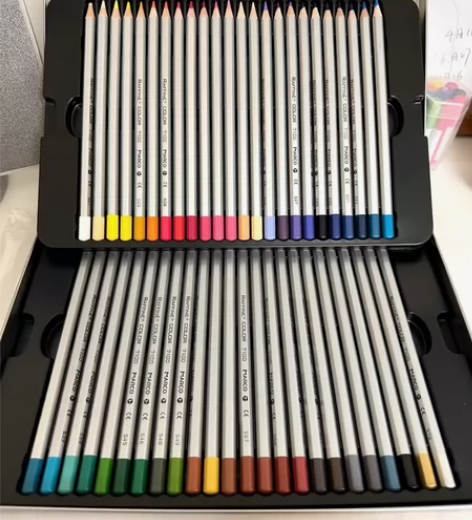 Marco马可初学者彩色铅笔儿童专用画画彩...