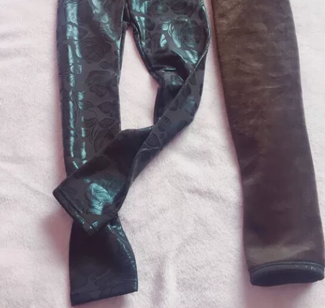 雅鹿加绒仿皮裤，全新有包装，有吊牌，里面的...