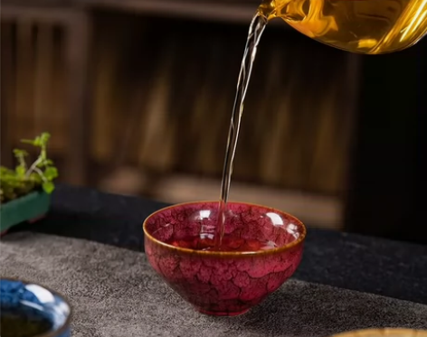 窑变建盏茶杯套装斗笠茶杯陶瓷功夫家用五行品...