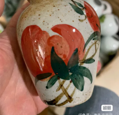 景德镇手绘仿古陶瓷小花瓶，手工手绘，图案及...