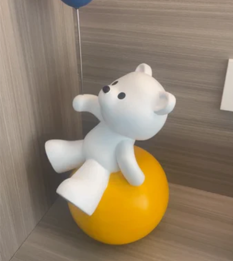 可爱暴力熊玄关电视柜桌面摆件轻奢现代客厅家...