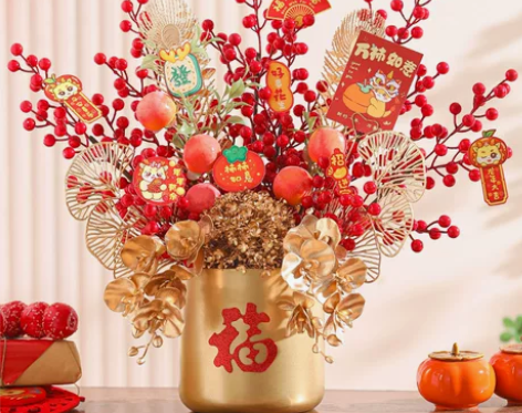 电视柜装饰饰品摆件轻奢高档家用客厅墙客厅花...