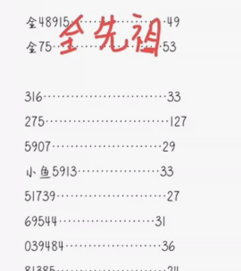 前面是我记是哪个号的，后面是蜡烛，出的号蜡...