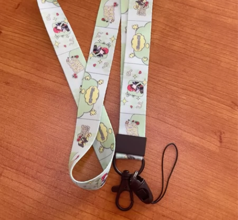 王一博卡通摩托车手机、工作证挂绳 包邮，偏...