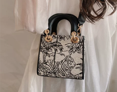 ?TOUTOU2022秋冬新款女包刺绣提花...